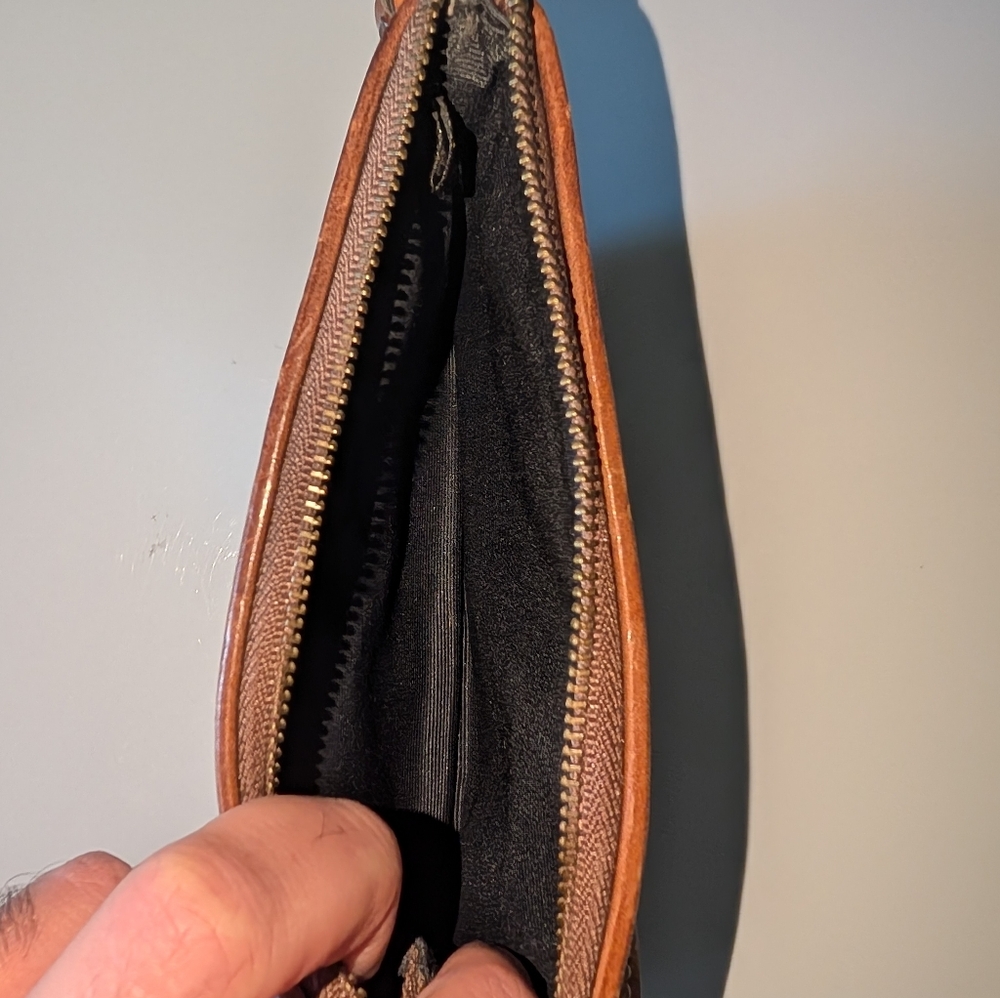 Coach denim patchwork wristlet - Picture 3 of 3
